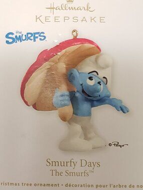 Hallmark Smurf Ornament.